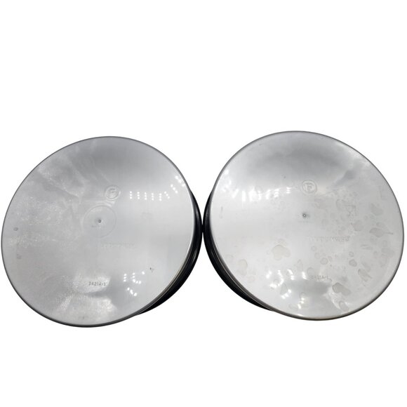 Tupperware Set of 2 Silver Black Snack Containers One Touch seal NEW - Picture 3 of 4